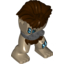 Набор LEGO Body Giant, Mammut with 3 Studs and Reddish Brown Mane Print, Dark Tan