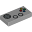 Набор LEGO Tile 1 x 2 with Groove and Computer Gamepad Print, Светлый сине-серый
