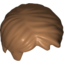 Набор LEGO Minifig Hair Short, Tousled with Side Part, Medium Dark Flesh