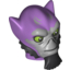 Набор LEGO Minifig Head Modified Lasat with Light Bluish Gray Face, Black Beard and Sideburns Print (SW Zeb Orrelios), Medium Lavender
