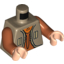Набор LEGO Torso Vest with Vertical Pocets, Dark Orange Undershirt and Bird Logo on Back Print (SW Ezra Bridger) / Dark Orange Arms / Light Flesh Hands, Dark Tan