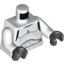 Набор LEGO Torso SW Armor Stormtrooper, Detailed Armor Print without Shoulder Belts (Rebels Cartoon Style) / White Arms / Black Hands, Белый