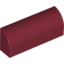 Набор LEGO Brick 1 x 4 x 1 1/3 No Studs, Curved Top, with Raised Inside Support, Темно-красный