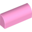 Набор LEGO Brick 1 x 4 x 1 1/3 No Studs, Curved Top, with Raised Inside Support, Ярко-розовый