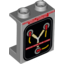 Набор LEGO Panel 1 x 2 x 2 with Side Supports - Hollow Studs with 'DISCONNECT CAPACITOR DRIVE BEFORE OPENING' and 'SHEILD EYES FROM LIGHT' Print [Early Version], Светлый сине-серый