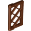 Набор LEGO Window 1 x 2 x 3 Pane Latticed with Thick Corner Tabs, Красно-коричневый