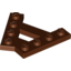 Набор LEGO Plate Special 4 Stud 45В° Angle Plate, Красно-коричневый