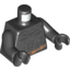 Набор LEGO Torso Batman Logo with Body Armor Outline and Copper Belt Print / Black Arms / Black Hands, Черный