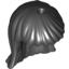 Набор LEGO Minifig Hair Friends Long Straight, Черный