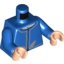 Набор LEGO Torso SW Bespin Guard Print Dual Sided / Blue Arms / Light Flesh Hands, Голубой