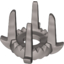 Набор LEGO Minifig Crown with 4 Tall Spikes, Flat Silver