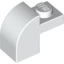 Набор LEGO Brick Curved 1 x 2 x 1 1/3 with Curved Top, Белый