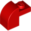 Набор LEGO Brick Curved 1 x 2 x 1 1/3 with Curved Top, Красный
