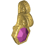 Набор LEGO Minifig Purple Jewel with Ornate Pin, Pearl Gold