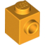 Набор LEGO Brick Special 1 x 1 with Stud on 1 Side, Bright Light Orange