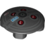 Набор LEGO Plate Round 2 x 2 with Rounded Bottom [Boat Stud] with Proton Pack Print, Черный