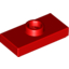 Набор LEGO Plate Special 1 x 2 with 1 Stud with Groove and Inside Stud Holder (Jumper), Красный