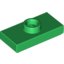 Набор LEGO Plate Special 1 x 2 with 1 Stud with Groove and Inside Stud Holder (Jumper), Зеленый
