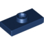 Набор LEGO Plate Special 1 x 2 with 1 Stud with Groove and Inside Stud Holder (Jumper), Темно-синий