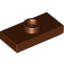 Набор LEGO Plate Special 1 x 2 with 1 Stud with Groove and Inside Stud Holder (Jumper), Красно-коричневый