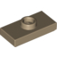 Набор LEGO Plate Special 1 x 2 with 1 Stud with Groove and Inside Stud Holder (Jumper), Dark Tan