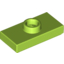 Набор LEGO Plate Special 1 x 2 with 1 Stud with Groove and Inside Stud Holder (Jumper), Лайм