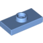 Набор LEGO Plate Special 1 x 2 with 1 Stud with Groove and Inside Stud Holder (Jumper), Medium Blue