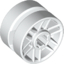 Набор LEGO Wheel 14mm D. x 9.9mm with Centre Groove, Fake Bolts and 6 Spokes, Белый