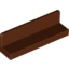 Набор LEGO Panel 1 x 4 x 1 with Rounded Corners [Thin Wall], Красно-коричневый
