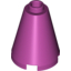 Набор LEGO Cone 2 x 2 x 2 [Completely Open Stud], Пурпурный