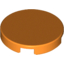 Набор LEGO Tile Round 2 x 2 with Bottom Stud Holder, Оранжевый