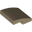 Набор LEGO Slope Curved 2 x 2 x 2/3, Dark Tan