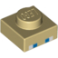 Набор LEGO Plate 1 x 1 with Minecraft Steve Eyes Print, Tan