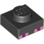 Набор LEGO Plate 1 x 1 with 4 Light Purple and 2 Purple Squares Print (Minecraft Enderman eyes), Черный