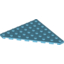 Набор LEGO Wedge Plate 8 x 8 Cut Corner, Medium Azure