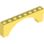 Набор LEGO Brick Arch 1 x 8 x 2 Raised, Bright Light Yellow