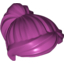Набор LEGO Minifig Hair Female Ponytail and Swept Sideways Fringe, Пурпурный