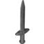 Набор LEGO Minifig Greatsword Pointed with Thick Crossguard, Pearl Dark Gray