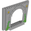 Набор LEGO Panel 4 x 16 x 12 with Castle Print, Светлый сине-серый