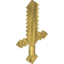Набор LEGO Minifig Sword Blocky (Minecraft Sword), Pearl Gold