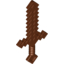 Набор LEGO Minifig Sword Blocky (Minecraft Sword), Красно-коричневый