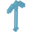 Набор LEGO Minifig Pickaxe Blocky (Minecraft Pickaxe), Medium Azure