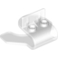 Набор LEGO Minifig Stand Flexible (Super Jumper), Trans-Clear
