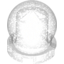 Набор LEGO Minifig Crystal Ball Globe 2 x 2 x 2, Glitter Trans-Clear