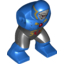 Набор LEGO Body Giant, Darkseid with Black Pants with Gold and Red Markings and Red Circle on Chest Print, Голубой