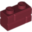 Набор LEGO Brick Special 1 x 2 with Masonry Brick Profile, Темно-красный
