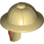 Набор LEGO Minifig Hat with Hair, Pith Helmet and Dark Orange Hair in Ponytail Print, Tan