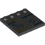 Набор LEGO Tile Modified 4 x 4 with Studs on Edge with Gemini, Auriga, Canis Minor, Taurus and Orion Constellations Print, Черный