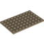 Набор LEGO Plate 6 x 10, Dark Tan