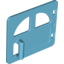Набор LEGO DOOR 4x3 W/HANDLE, Medium Azure